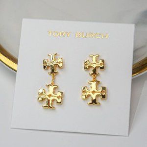 Tory Burch Kira Double Drop Earrings [AUTHENTIC NEW]
